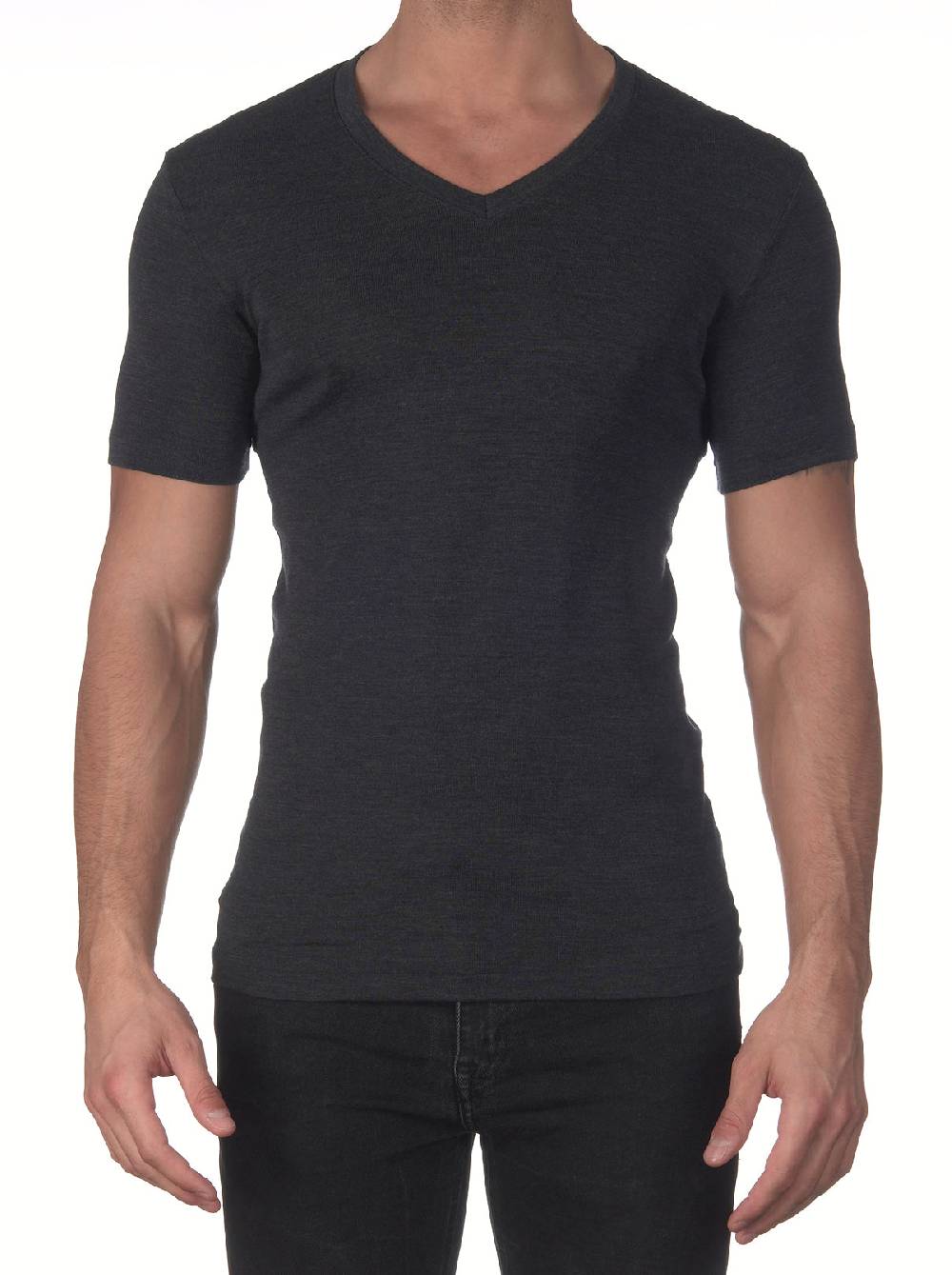 Oscalito T-shirt con scollo a V in lana e seta Affare Del Giorno