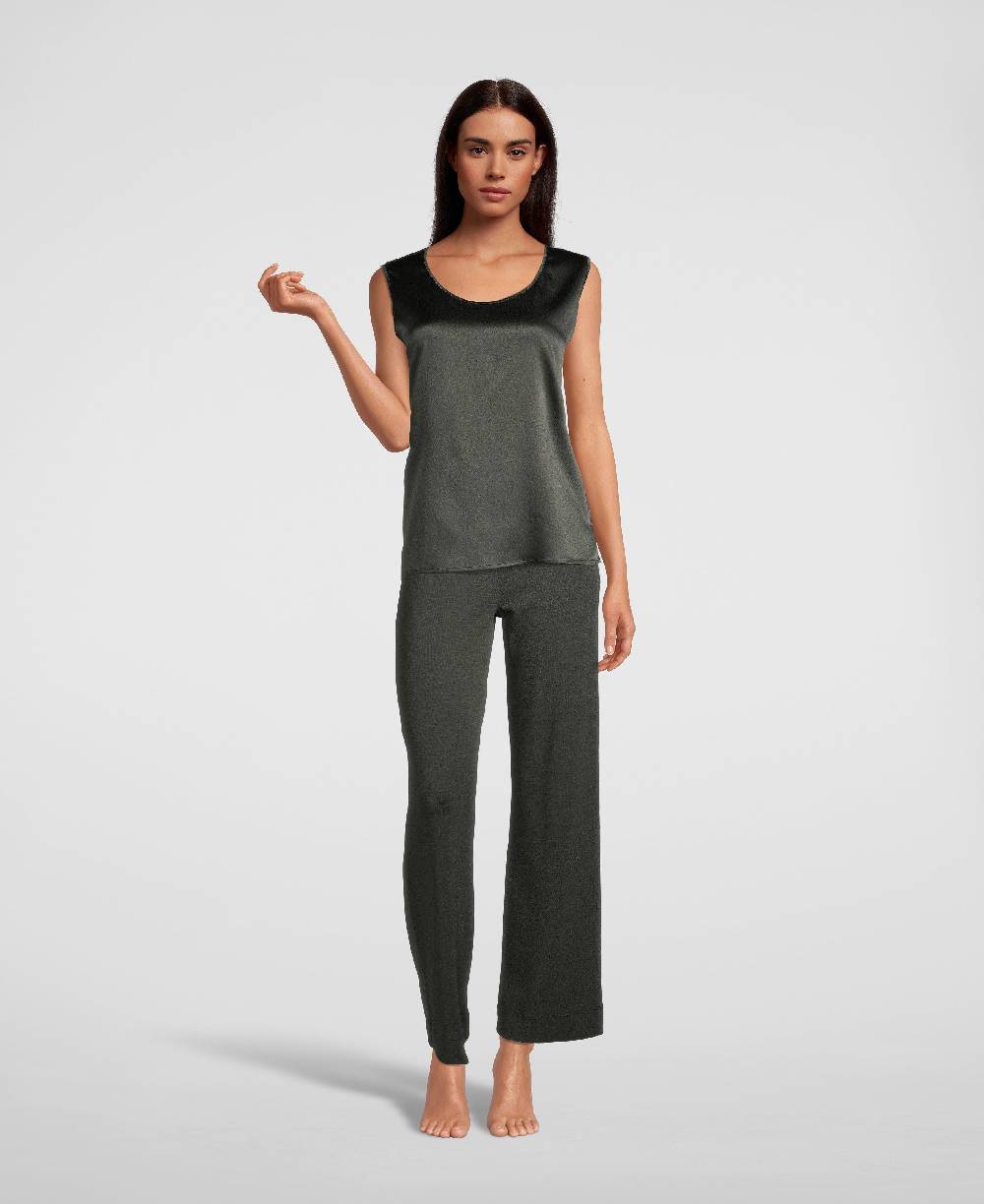 Oscalito Top donna in seta elasticizzata 10306 2025
