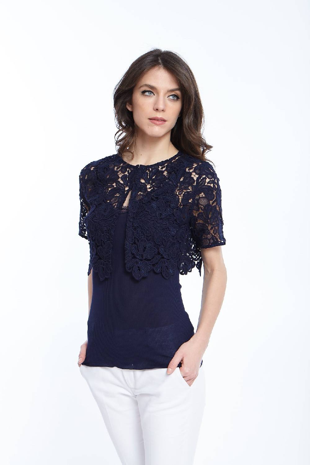 Oscalito Bolero maniche corte 8442 Sconto