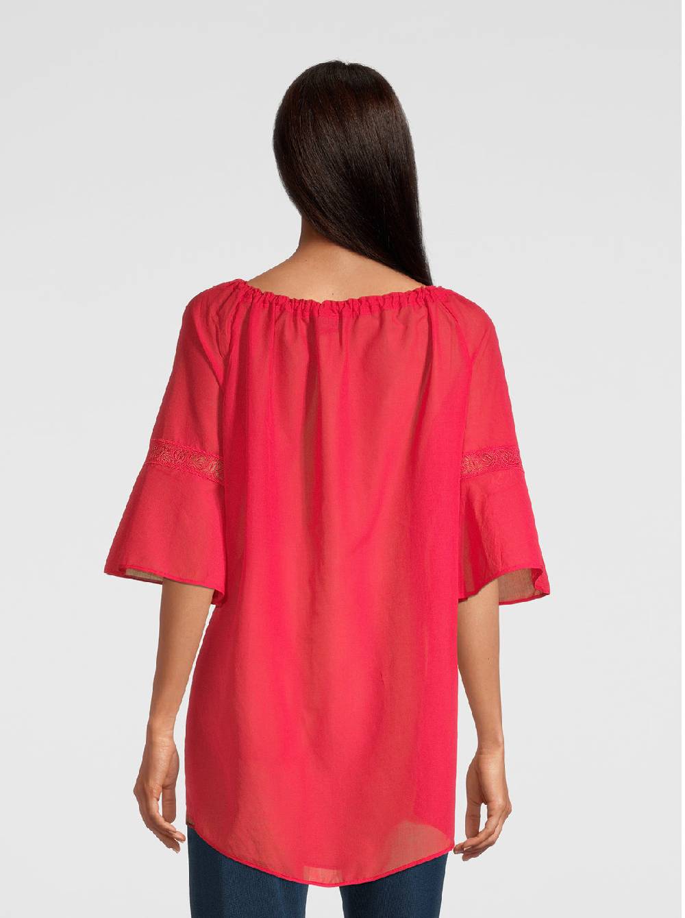 Oscalito Mini abito maniche lunghe in Voile Cotone 6566 Outlet