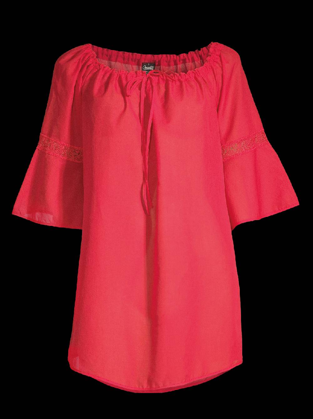 Oscalito Mini abito maniche lunghe in Voile Cotone 6566 Outlet