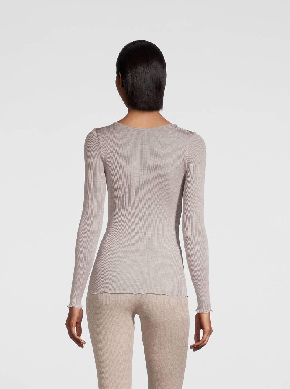 Oscalito Camicia a maniche lunghe in organza di seta 9515 Italia