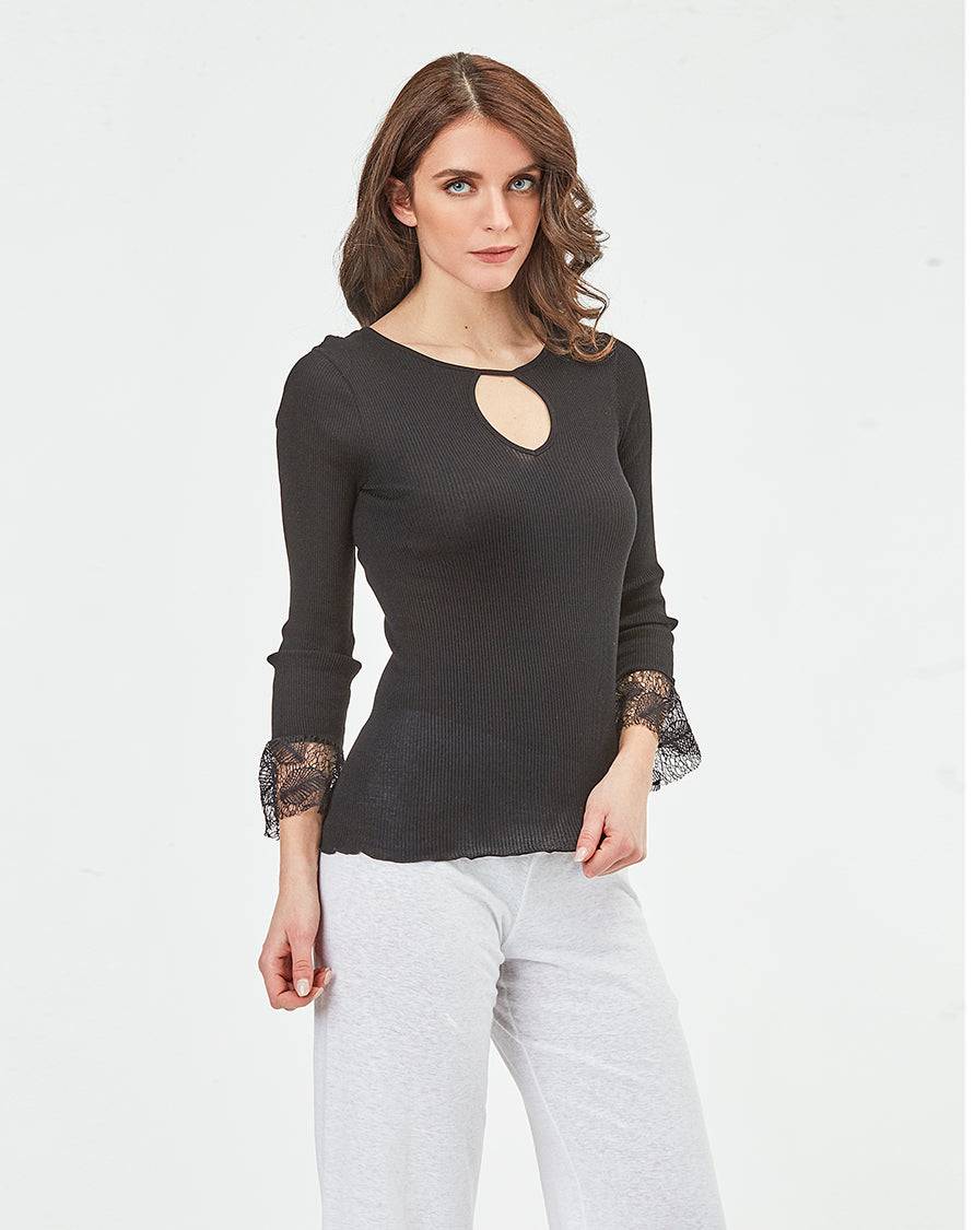 Oscalito Camicia 3/4 Donna 100% Cotone 5776 Nuovo
