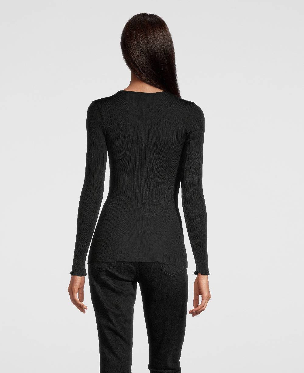 Oscalito Camicia a maniche lunghe con scollo a V ricamato 6440 Qualità Garantita