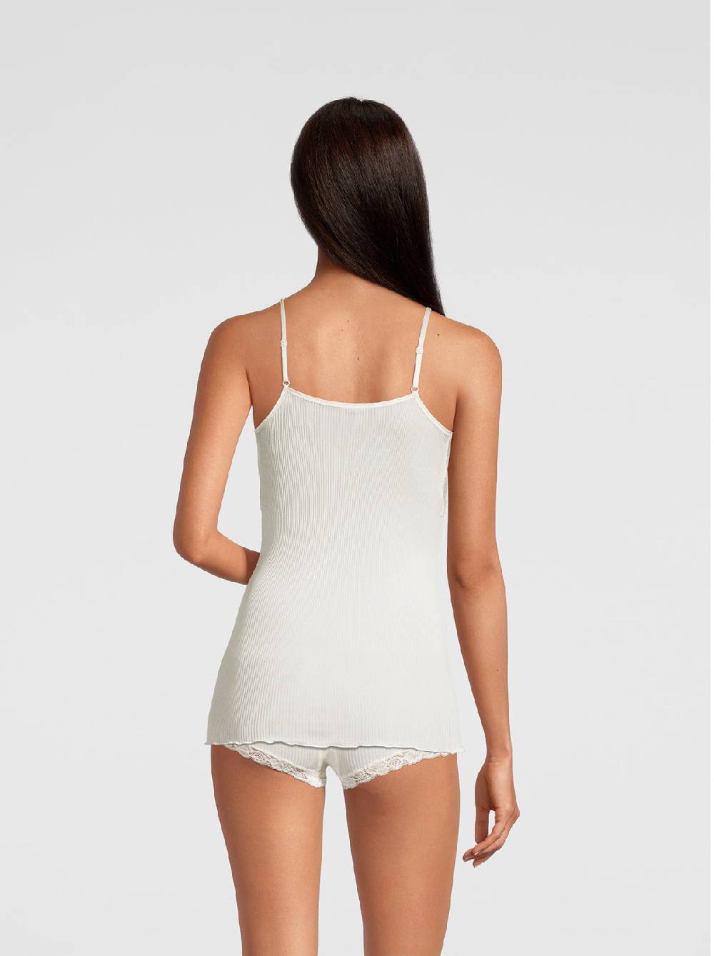 Oscalito Canotta in Pura Seta con Pizzo Leavers 9460 Offerte