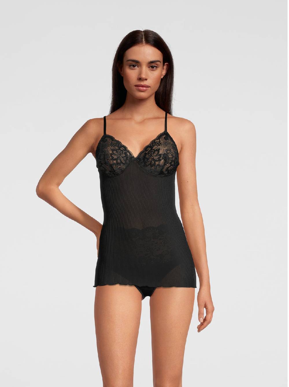 Oscalito Canotta in Pura Seta con Reggiseno 9462 Vendita Calda