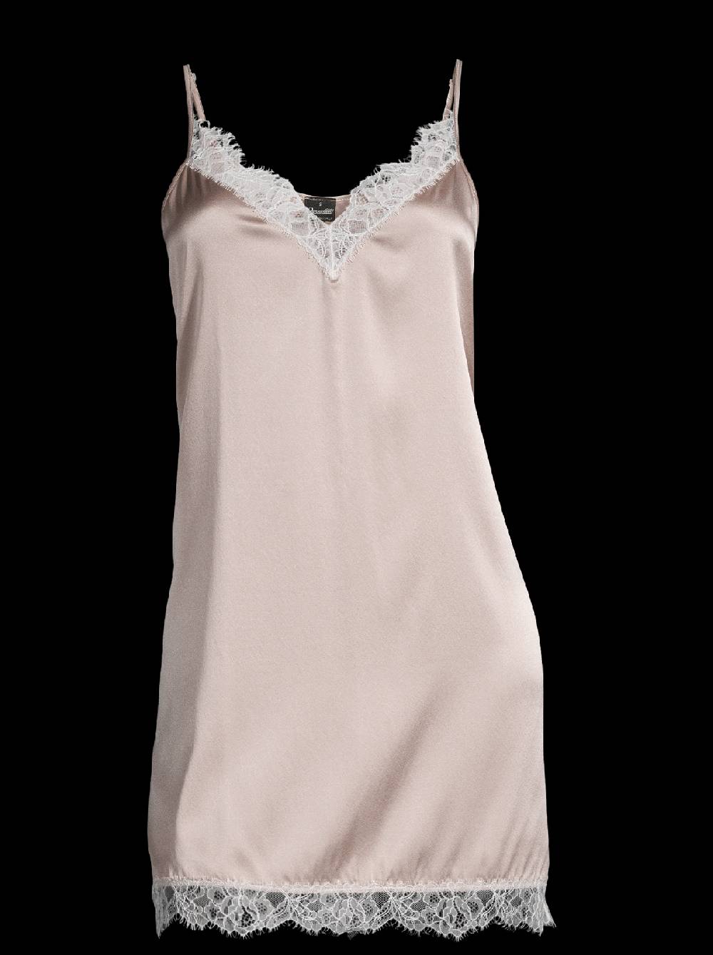 Oscalito Babydoll in seta elasticizzata con pizzo chantilly 10336 Vendite Flash