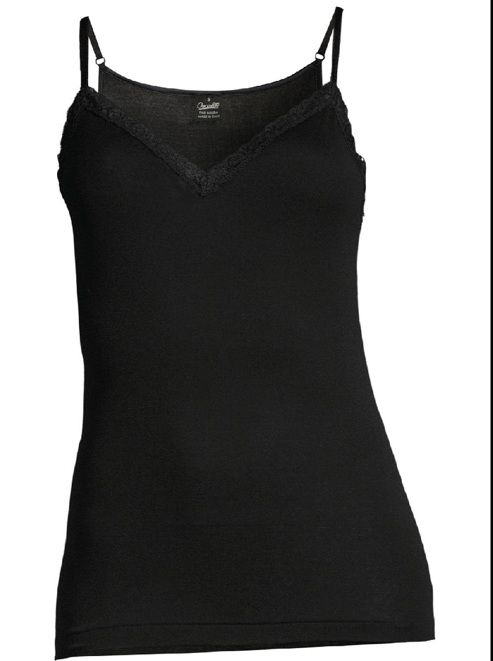 Oscalito Filoscozia Top Canotta con Pizzo Leavers 312 Negozio