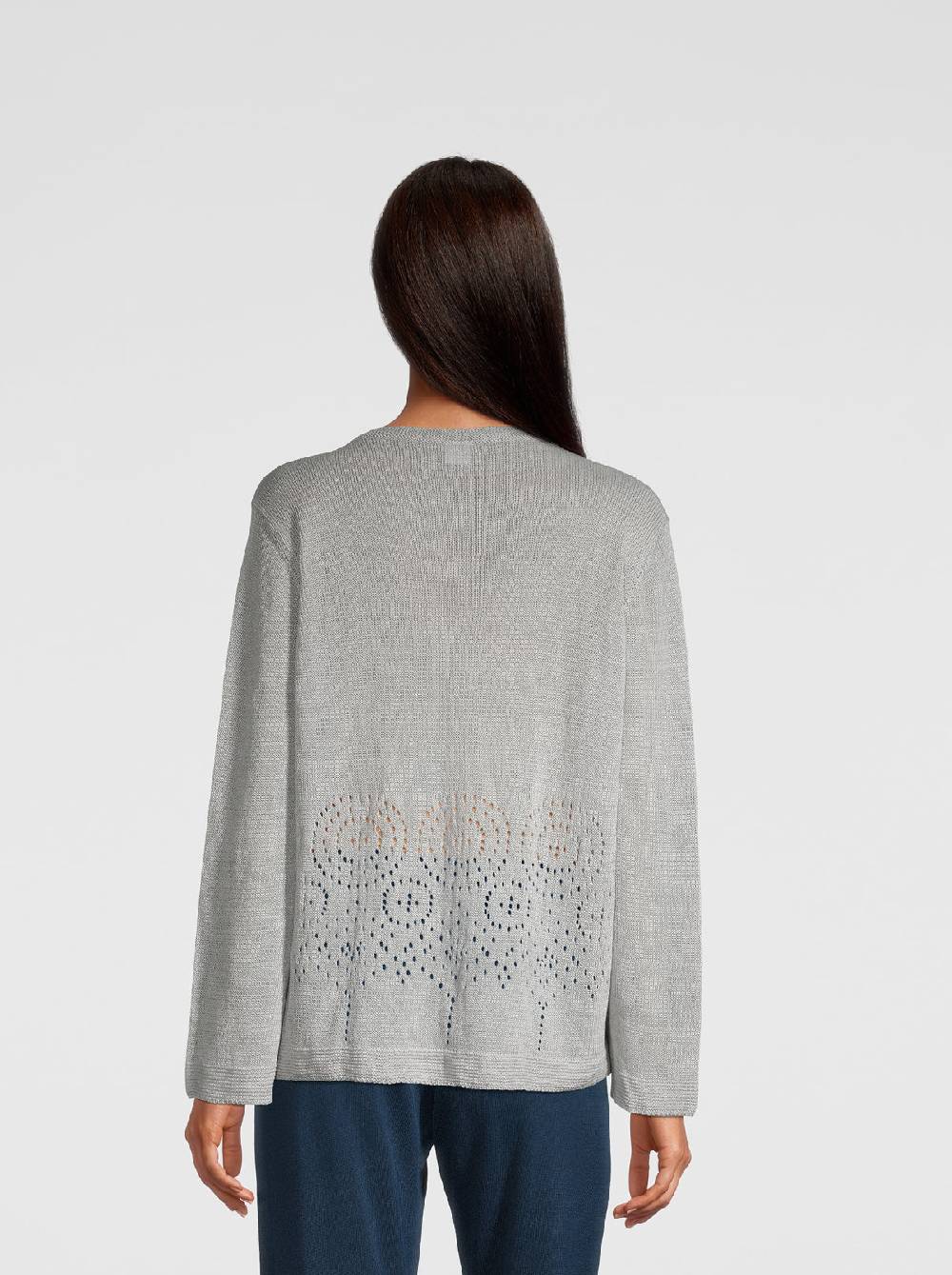 Oscalito Cardigan Tricot in maglia di Puro Lino 6586 Hotsell