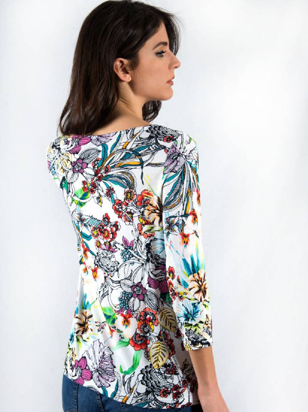 Oscalito Maglia maniche lunghe fantasia Modal 1324 Saldi Di Fabbrica
