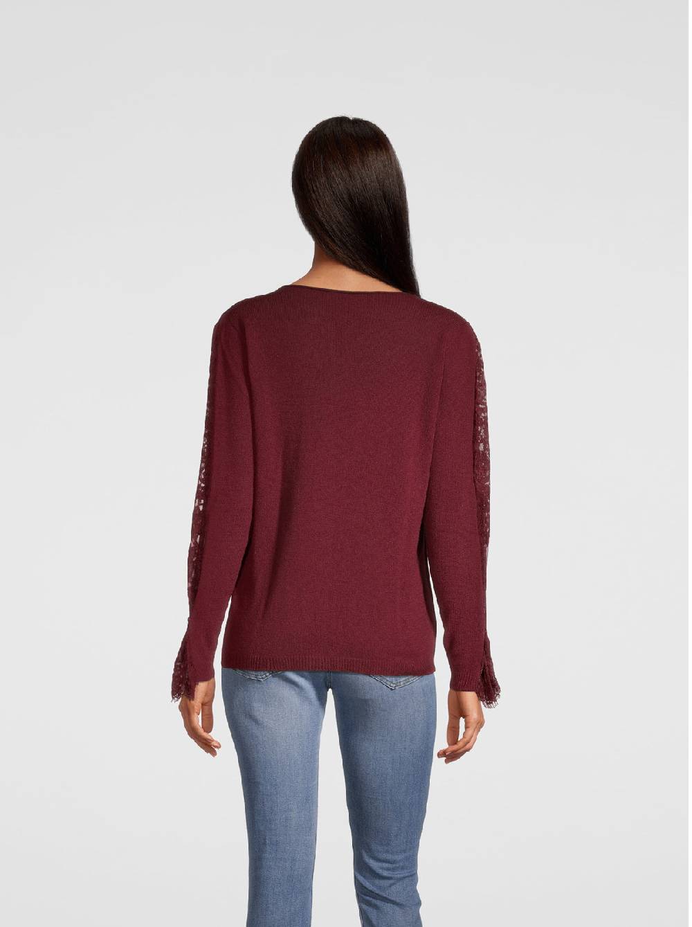 Oscalito Girocollo manica lunga Dentelle de Calais® in Lana Merinos e Cashmere 6438 I Più Venduti