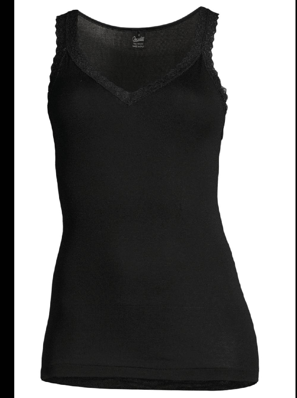 Oscalito Canotta Filoscozia® con pizzo leavers 314 Vendita Calda