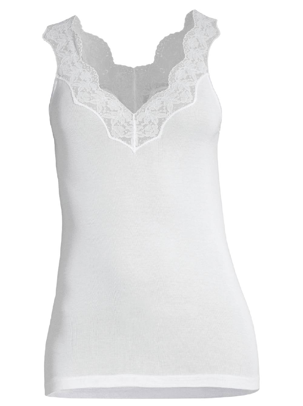 Oscalito Canotta Filoscozia® con Pizzo Leavers 7002 Saldi Di Fabbrica