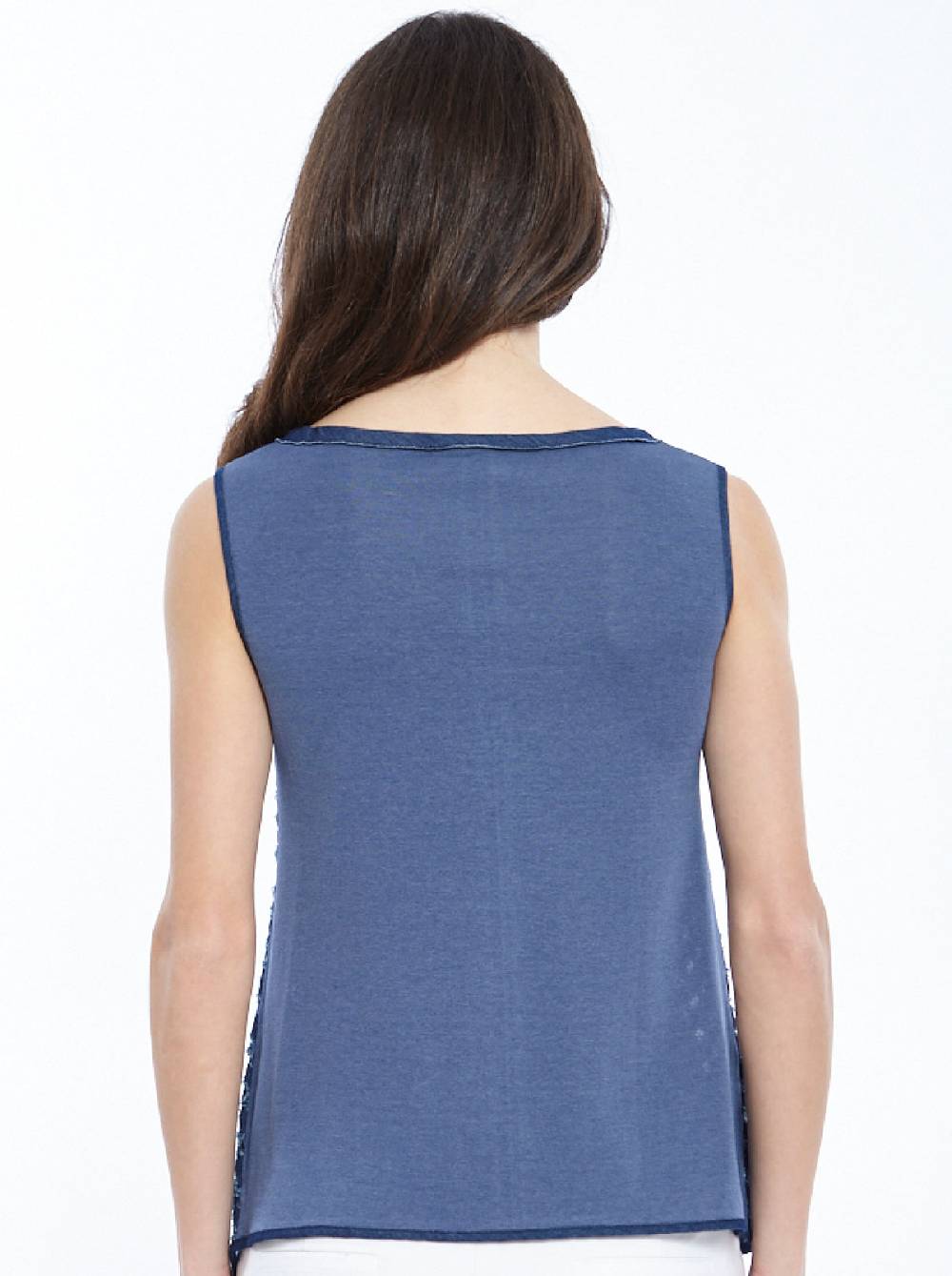 Oscalito Canotta Filoscozia® con denim laserato 4602 Italia