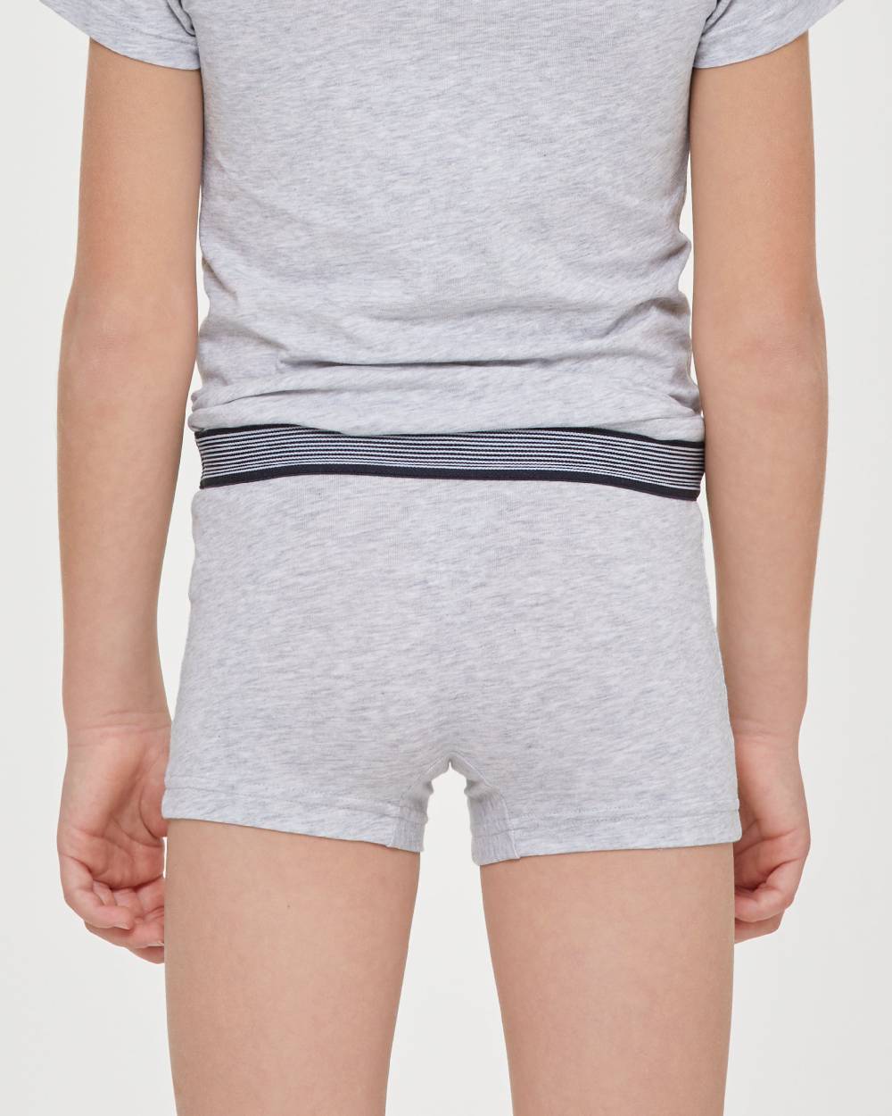 Pompea Boxer bimbo in cotone organico con elastico a righe Acquista Ora