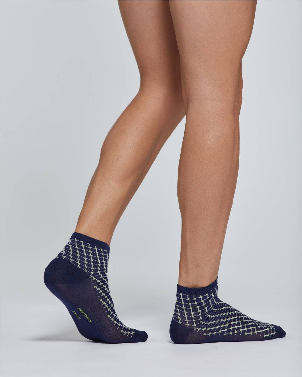 Pompea CALZA CORTA COTONE DANTE CON MOTIVO OPTICAL Negozi Online