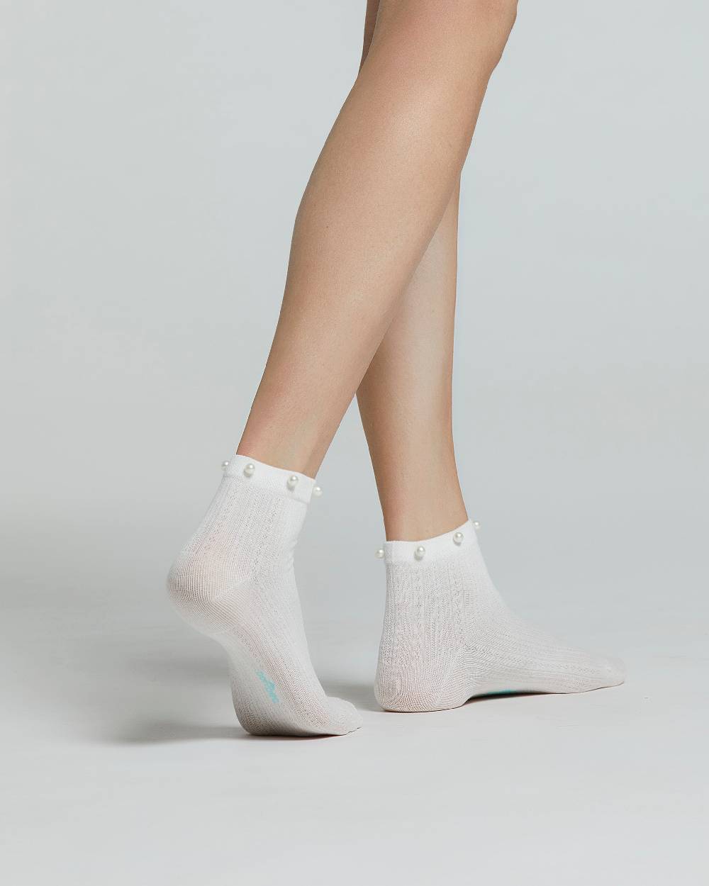Pompea CALZA COTONE MORGANA CON PERLE Negozio