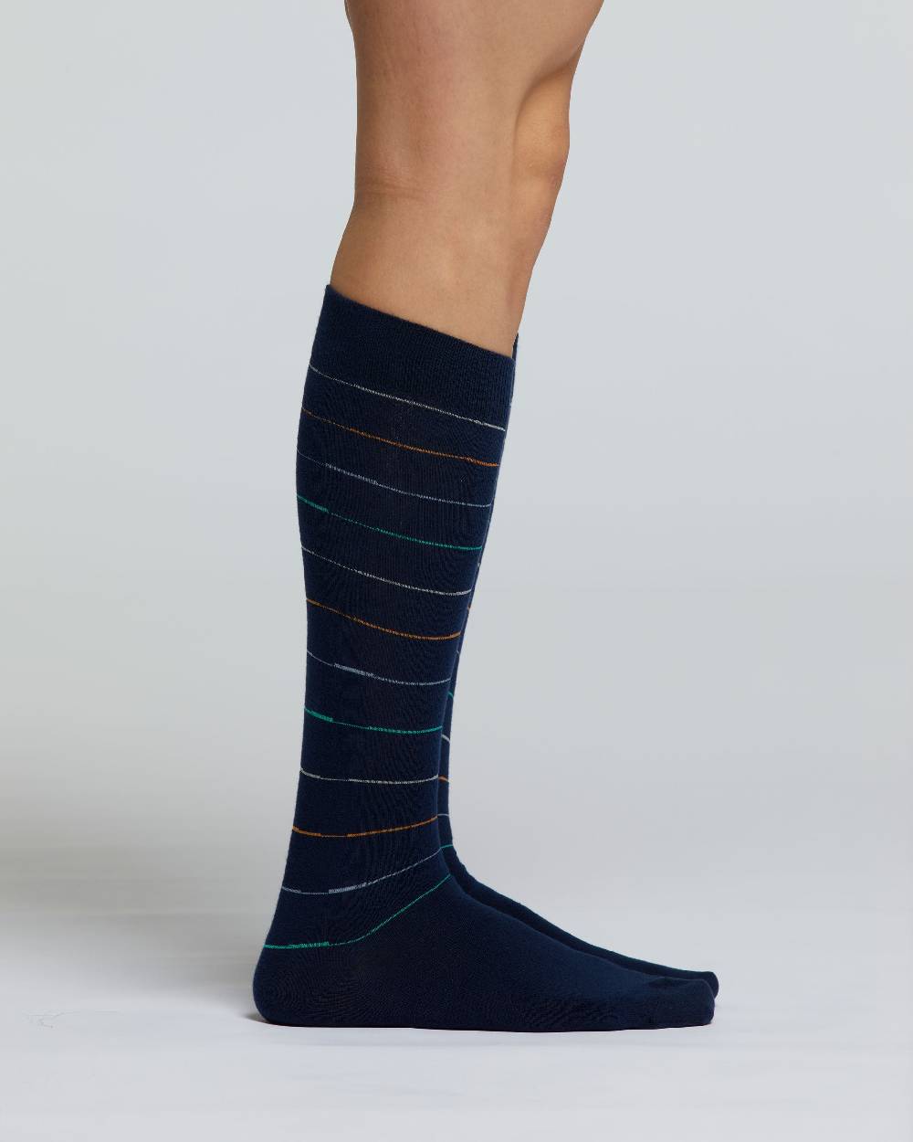Pompea CALZA LUNGA COTONE BRUGO MOTIVO A RIGHE Promozione Limitata