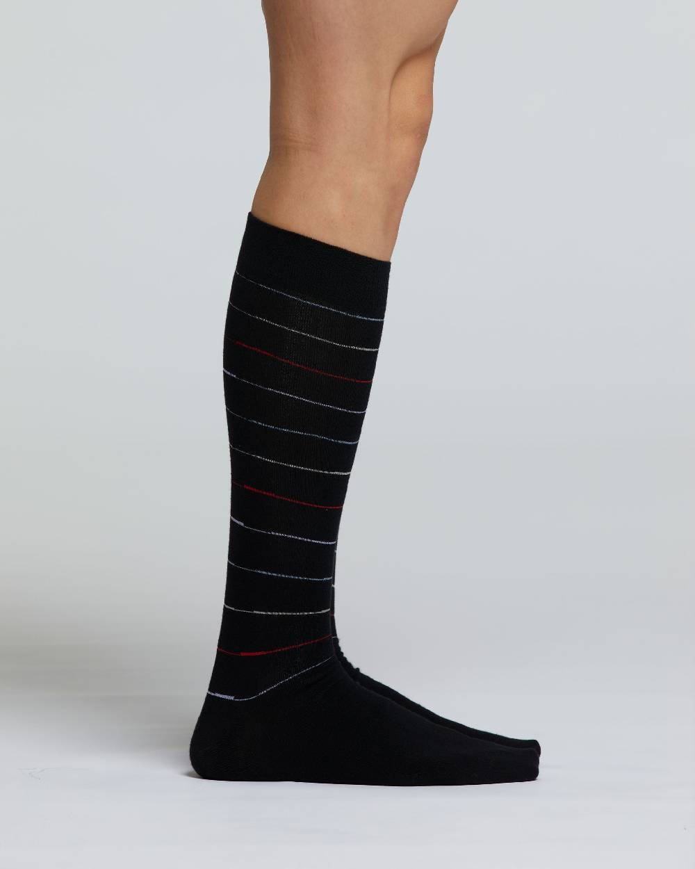 Pompea CALZA LUNGA COTONE BRUGO MOTIVO A RIGHE Fino Al -60%