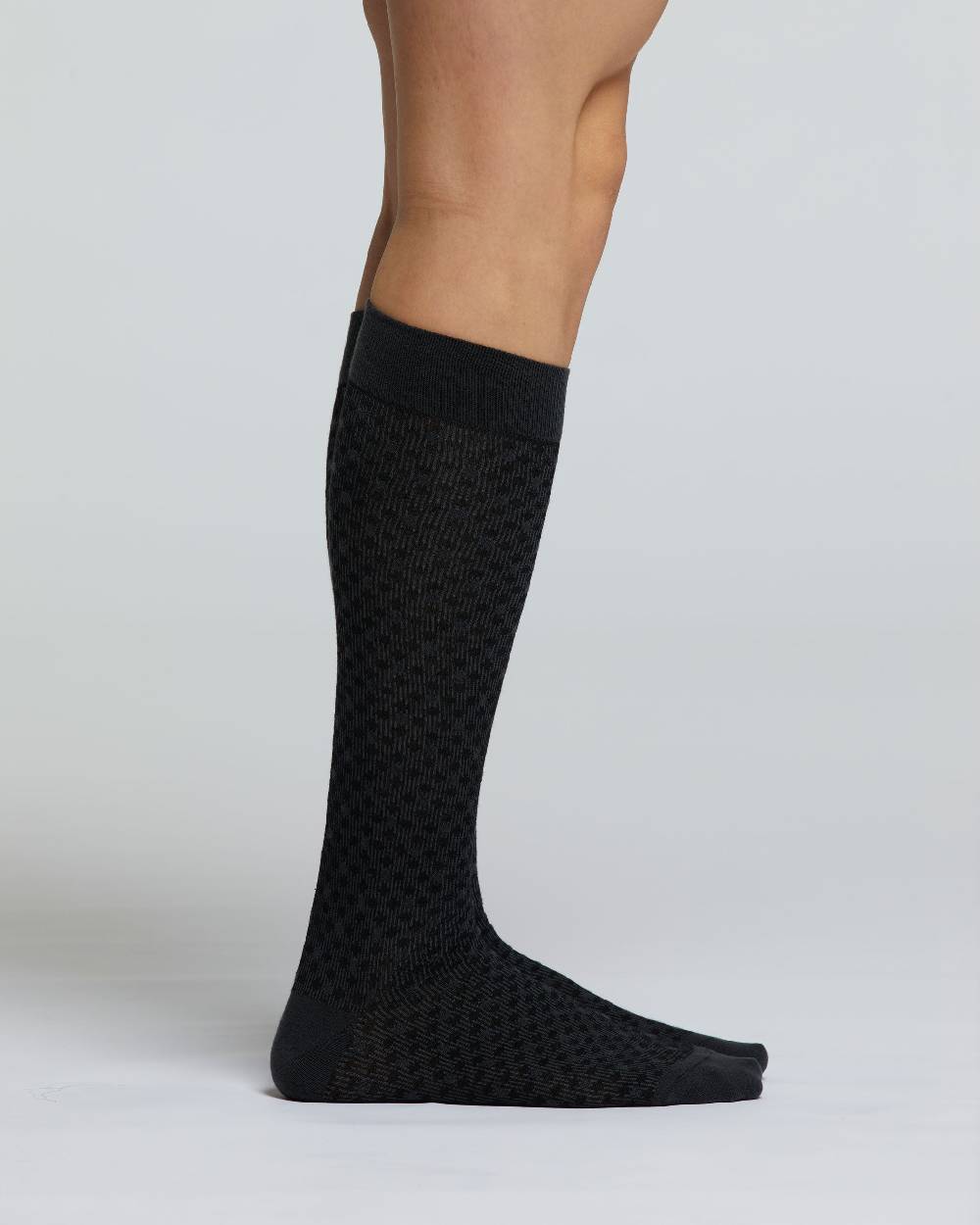 Pompea CALZA LUNGA COTONE COTOGNO MOTIVO CRAVATTERIA Sottocosto