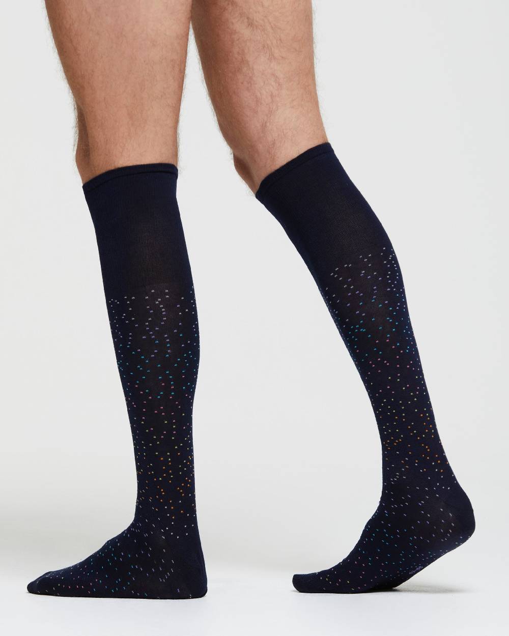 Pompea CALZA LUNGA COTONE NICOLÒ DISEGNO A POIS IRREGOLARI MULTICOLOR Negozio online di fabbrica