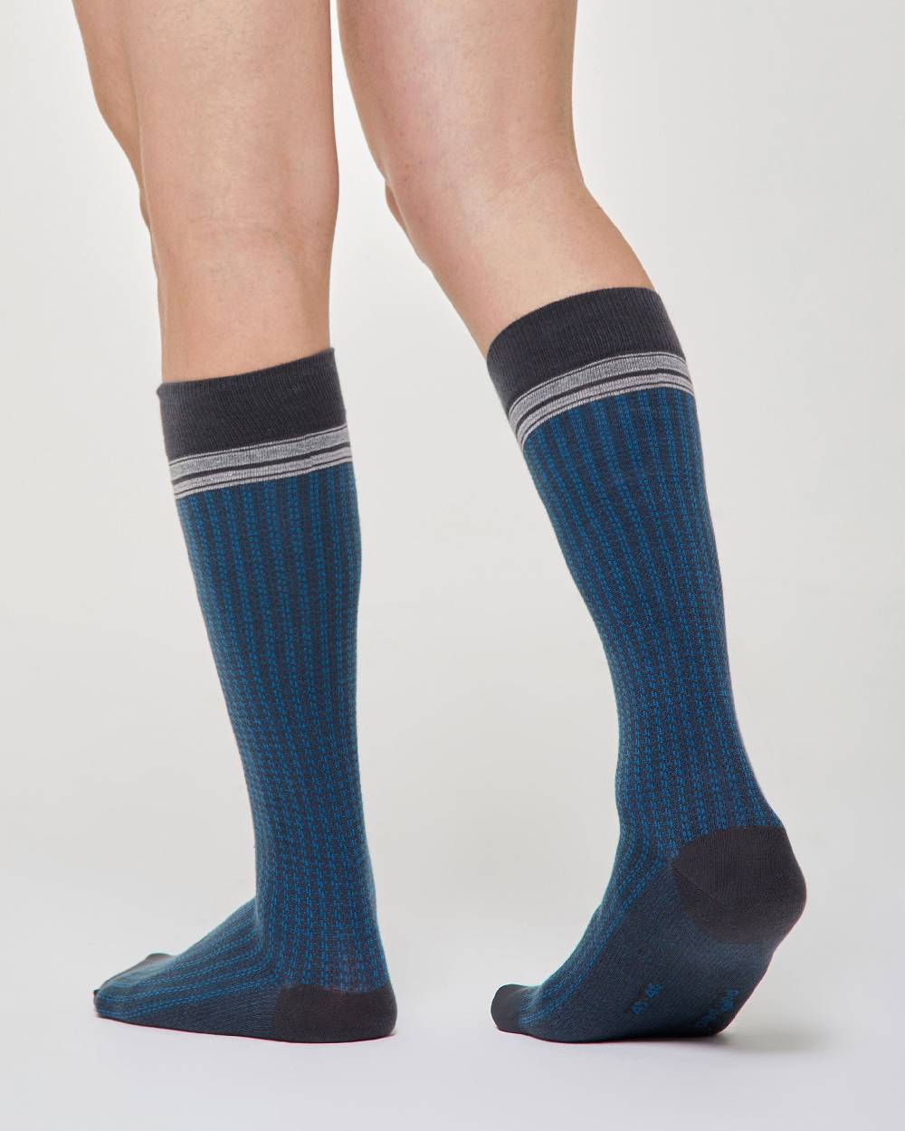 Pompea Calza lunga Efrem cotone con motivo cravatteria Latest fashion