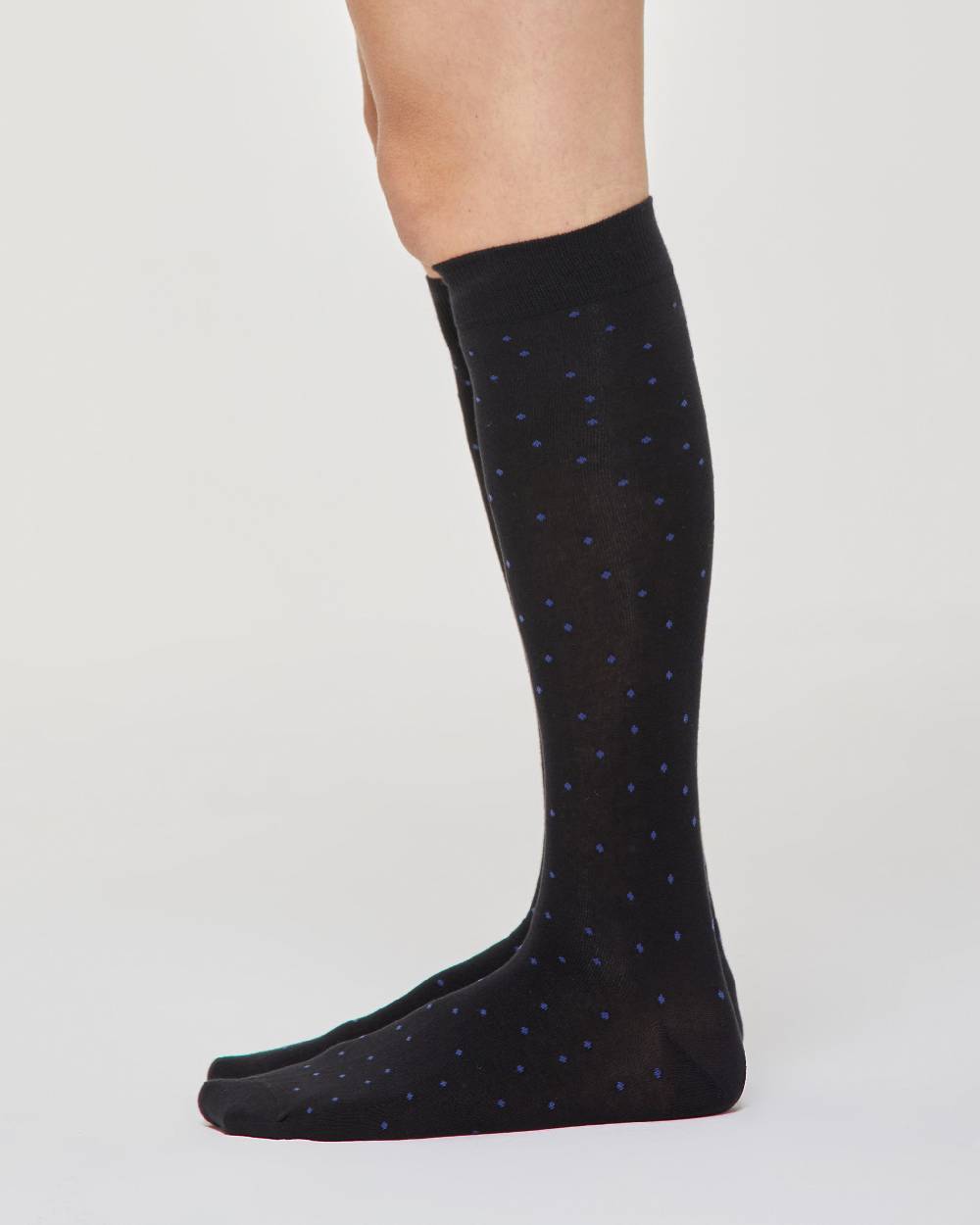 Pompea Calza lunga Ermanno cotone micro pois