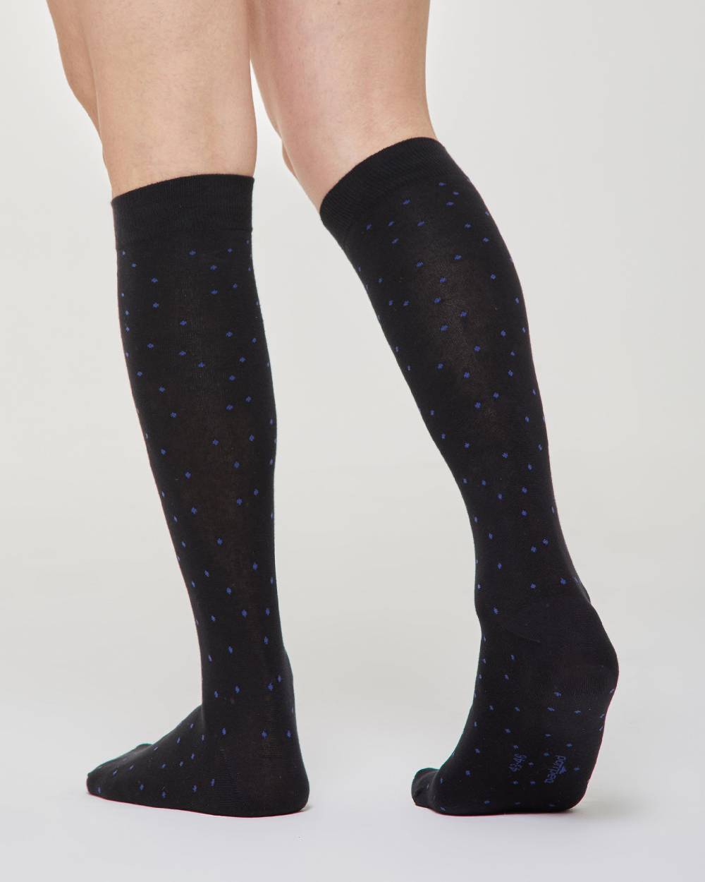 Pompea Calza lunga Ermanno cotone micro pois Grandi sconti
