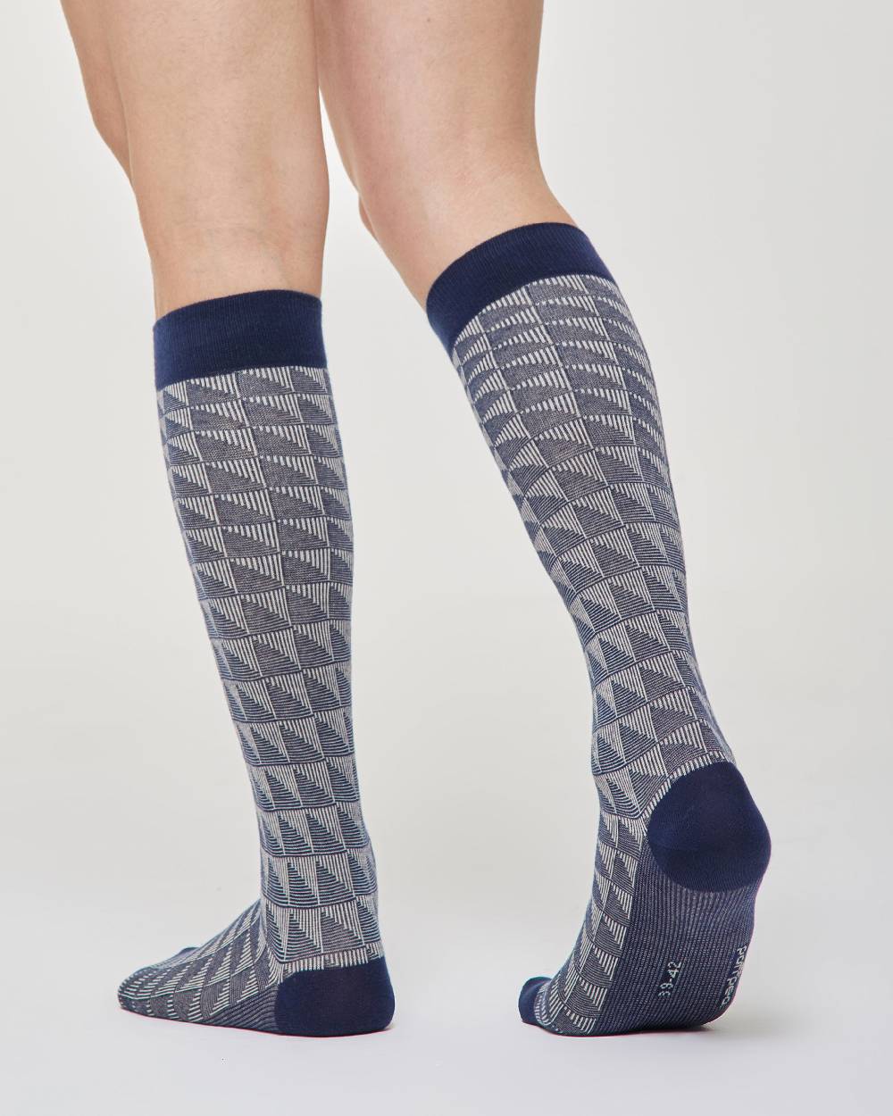 Pompea Calza lunga Furio cotone motivo geometrico Prezzo basso