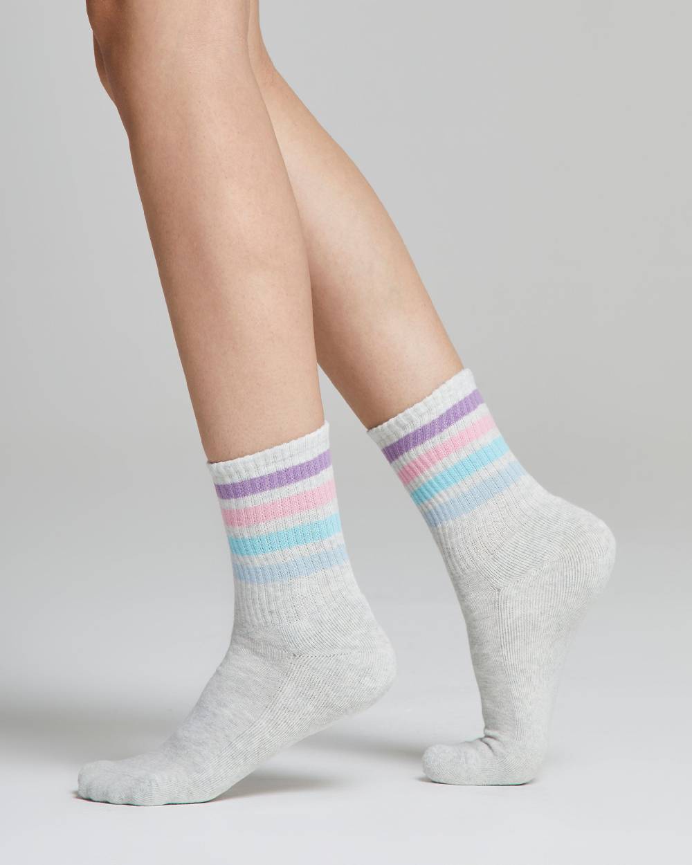 Pompea Calza tennis Chiara con righe multi-color