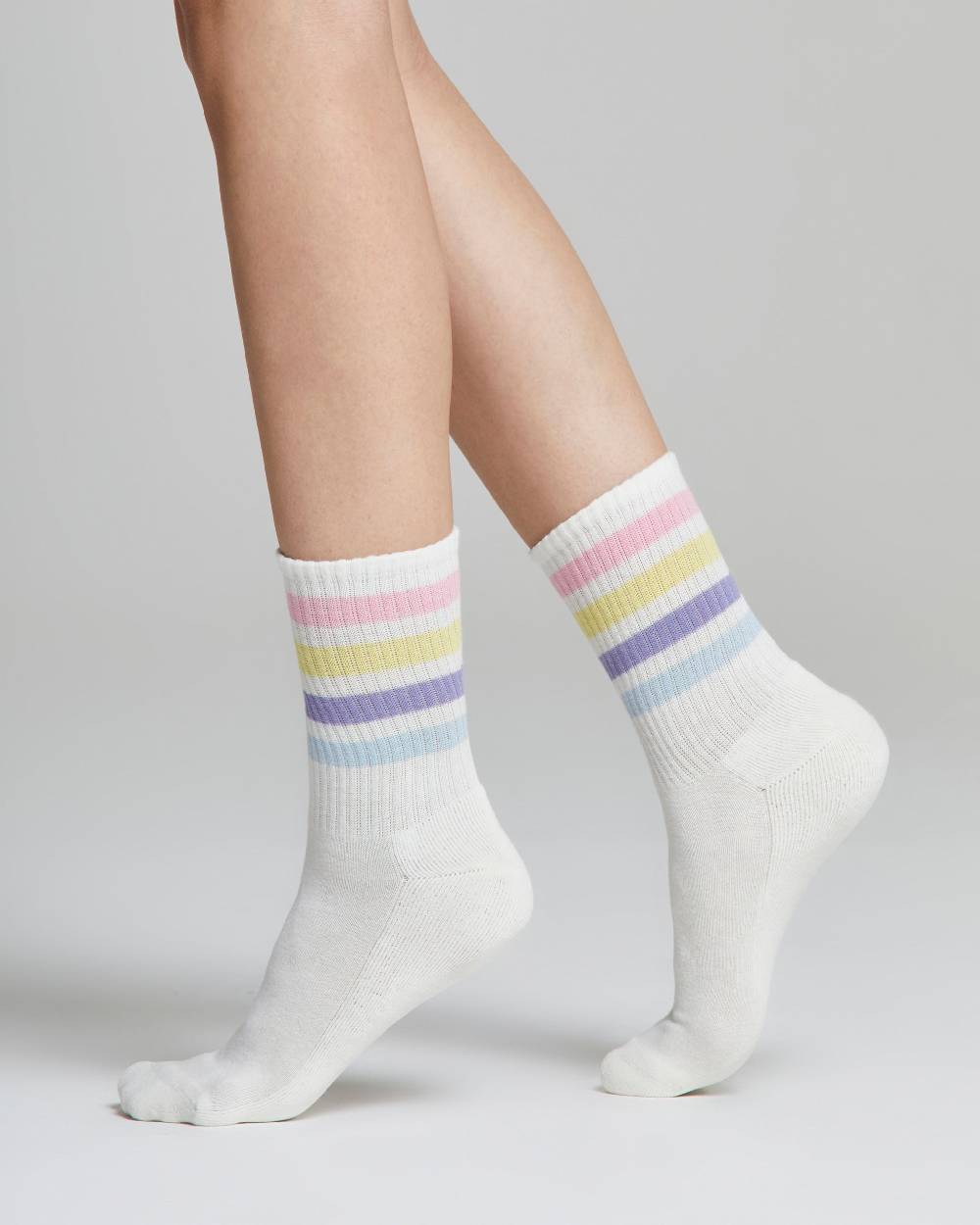 Pompea Calza tennis Chiara con righe multi-color