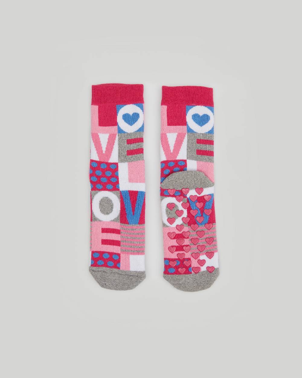 Pompea Calzino corto antiscivolo bimba Love Super sconto