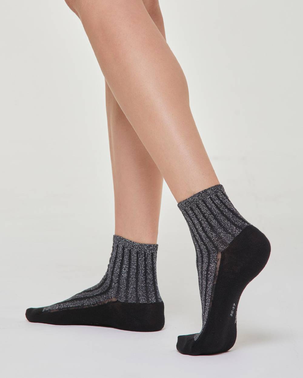 Pompea CALZINO COTONE VALENTINA CON COSTINE IN LAMÉ Moda