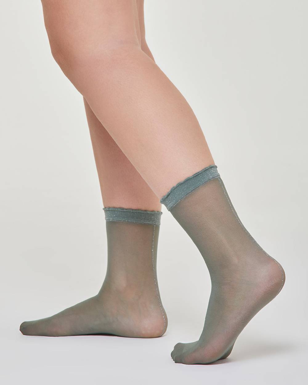 Pompea Calzino velato Alina con bordo a cappettine Promozione temporanea