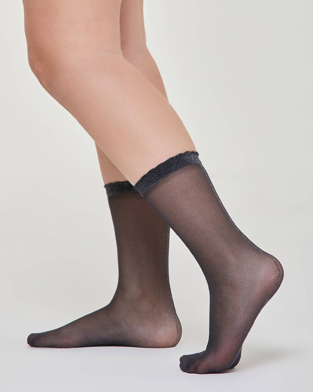 Pompea Calzino velato Alina con bordo a cappettine Fino al 50% di sconto