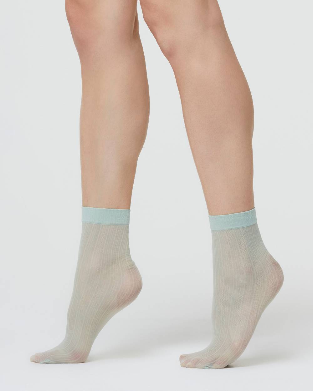 Pompea CALZINO VELATO CAROL CON MOTIVO RIGHE VERTICALI
