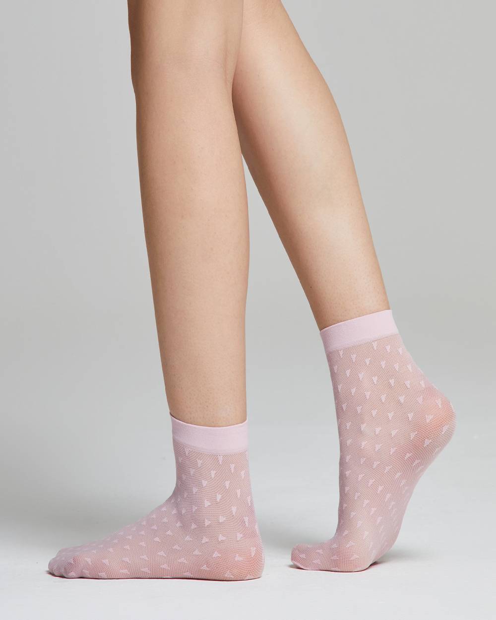 Pompea Calzino velato Fiordaliso con effetto micro tulle Solo un giorno rimasto