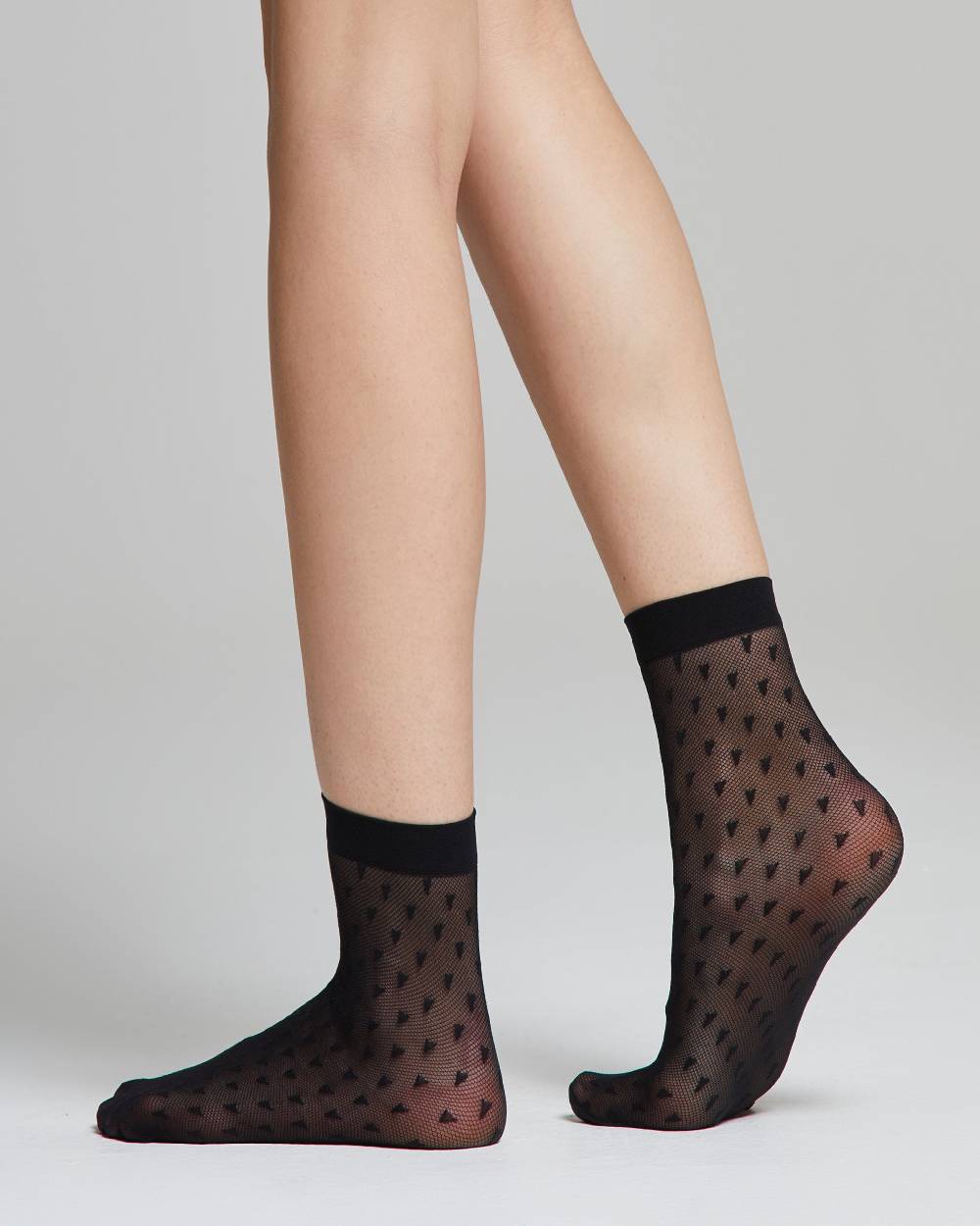 Pompea Calzino velato Fiordaliso con effetto micro tulle Super sconto