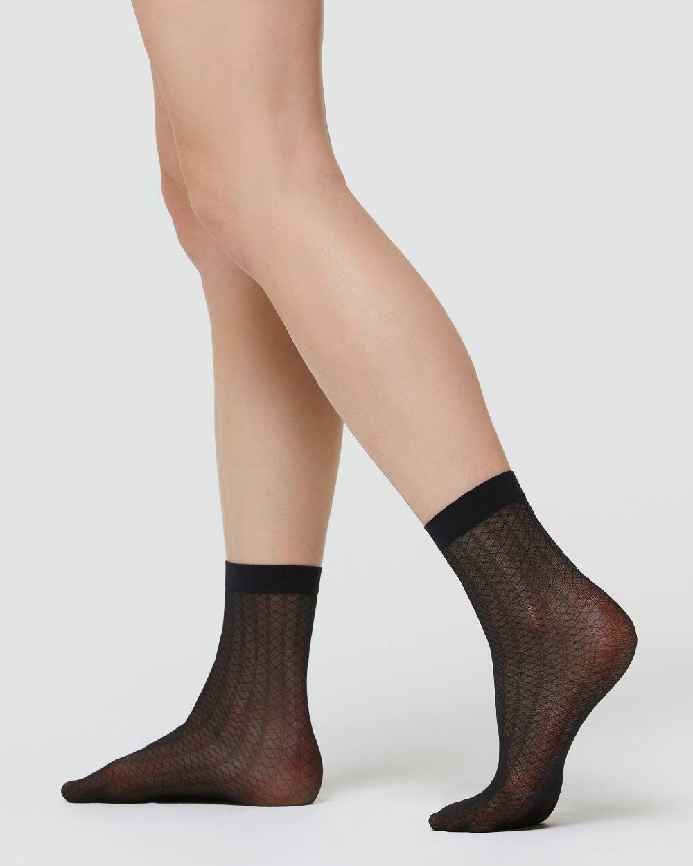 Pompea CALZINO VELATO NATALIE CON MICRO MOTIVI ROMBI Vendita