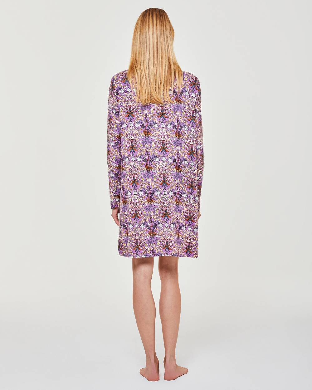 Pompea Camicia da notte viscosa Orchidea Offerte