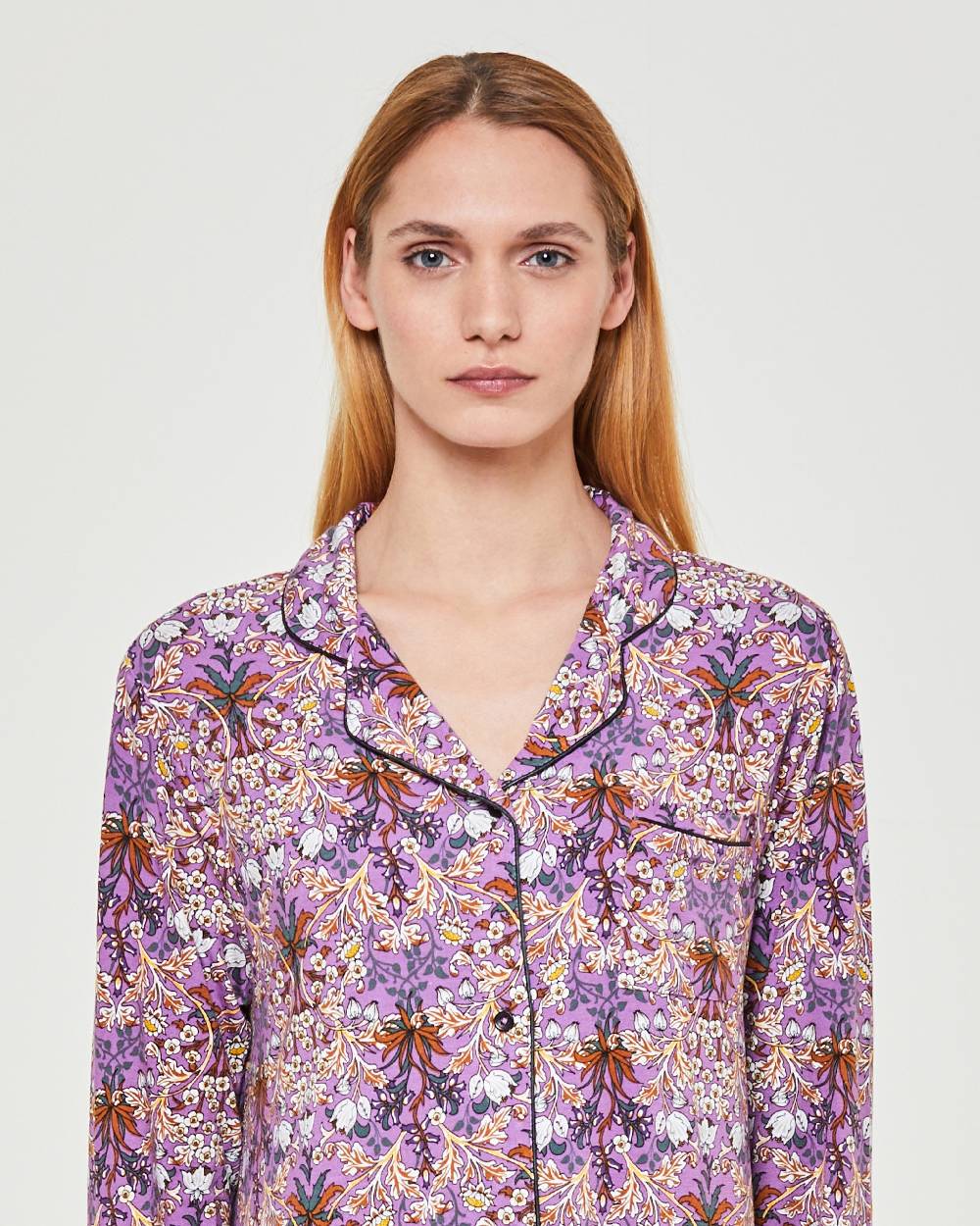 Pompea Camicia da notte viscosa Orchidea Offerte