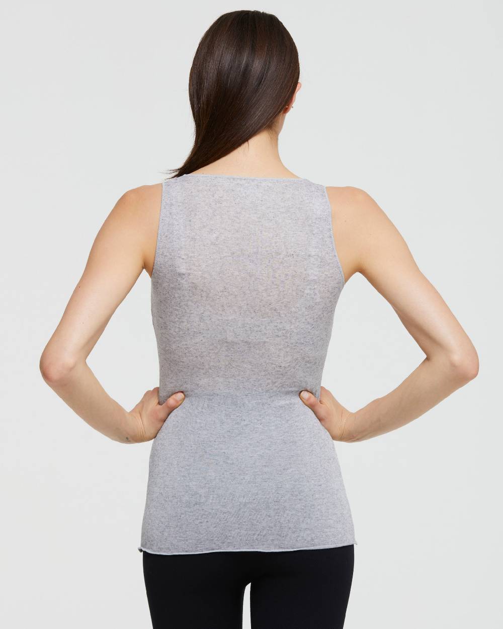Pompea CANOTTA SCOLLO TONDO IN MODAL CASHMERE Smaltimento dello stoccaggio