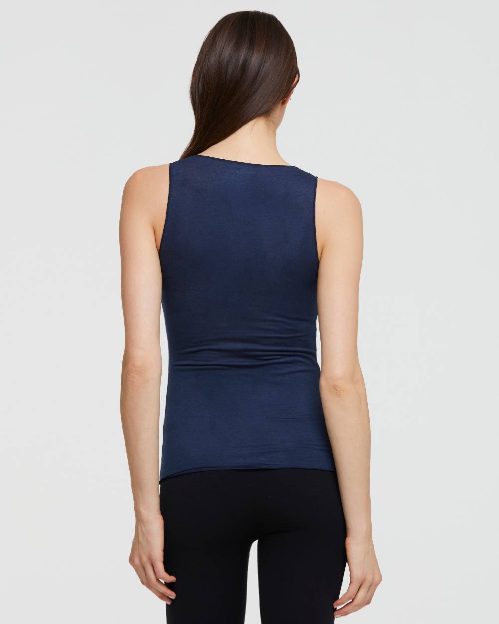 Pompea CANOTTA SCOLLO TONDO IN MODAL CASHMERE Offerta migliore