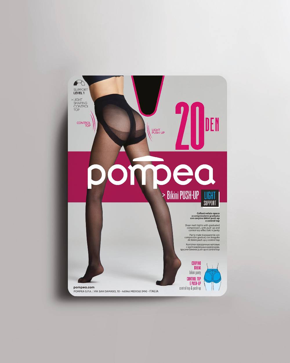Pompea Collant bikini push-up 20 denari Lightning offer