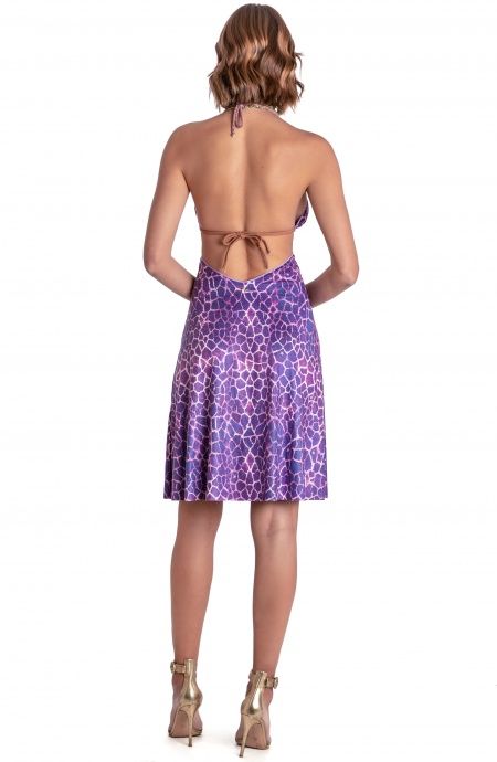 Pin Up Stars ABITO CUT-OUT DAINETTO STAMPA GIRAFFA Promozione
