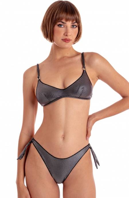 Pin Up Stars BIKINI BRASSIERE IMBOTTITA METAL MESH CON ANELLE I Più Venduti