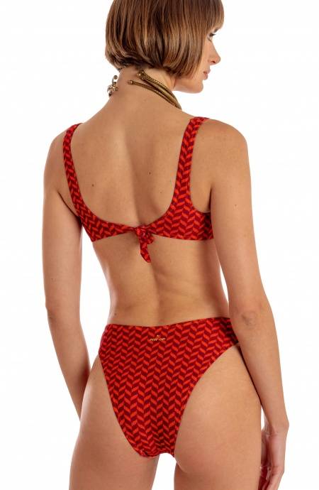 Pin Up Stars BIKINI BRASSIERE CON ACCESSORIO STAMPA BEAUTIFUL TREE SPIGHETTA Moda