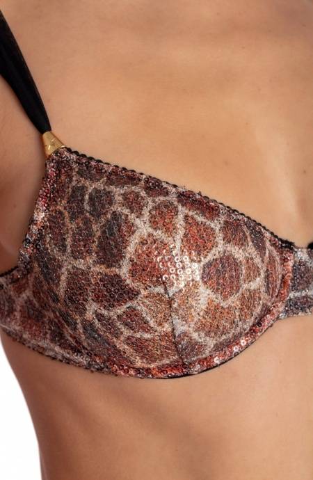 Pin Up Stars BIKINI BALCONCINO FERRETTO STAMPA PAILLETTES GIRAFFA Shopping Online