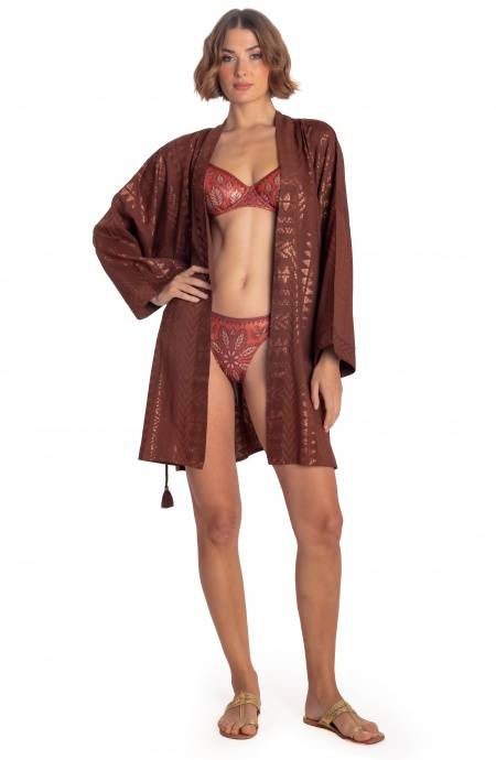 Pin Up Stars KIMONO CORTO LUREX CON CINTURA Offerte