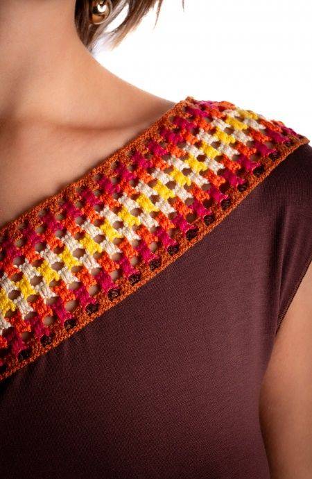 Pin Up Stars ABITO LUNGO MONOSPALLA CON PASSAMANERIA CROCHET Hotsell